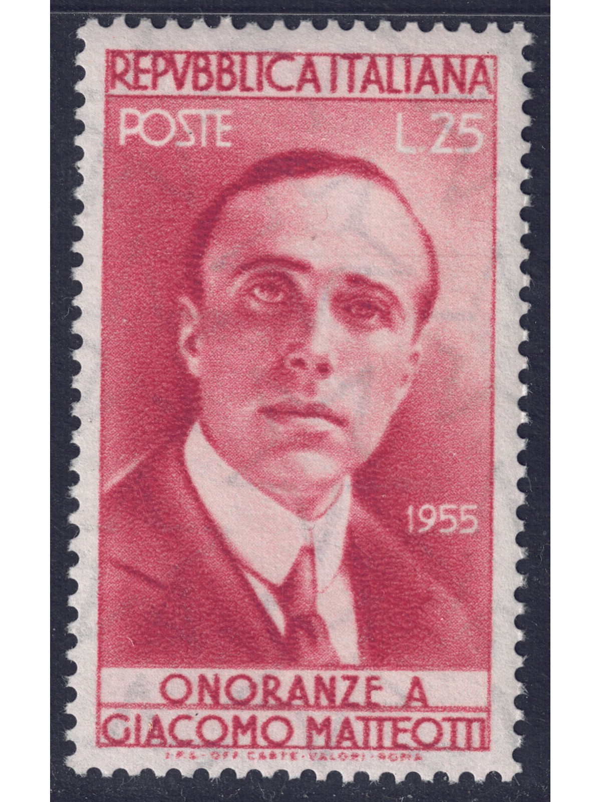 ITALY 1955 Giacomo Matteotti MNH**
