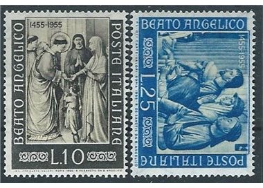 ITALY 1955 Beato Angelico 2v MNH**