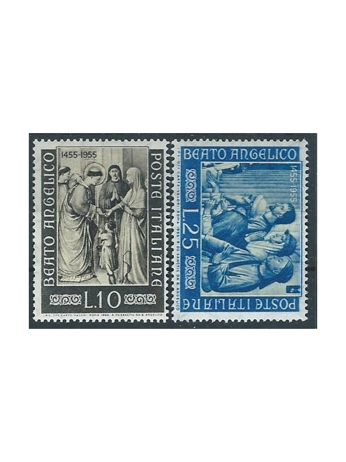 ITALY 1955 Beato Angelico 2v MNH**