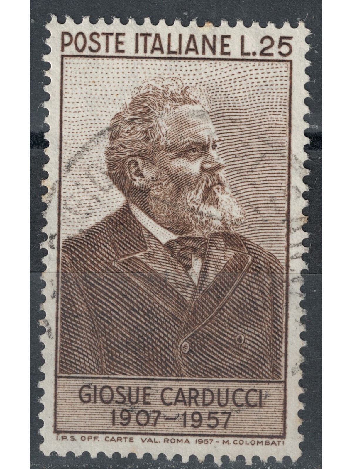 ITALY 1957 Giosuè Carducci us