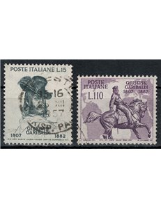 ITALY 1957 Giuseppe Garibaldi 2v us
