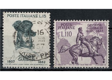 ITALIA 1957 Giuseppe Garibaldi 2v us