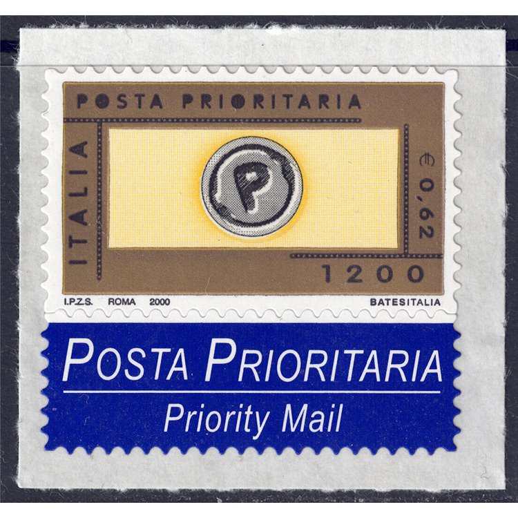 ITALIA 2000 Posta prioritaria € 0,62 - £ 1.200 MNH**