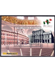 ITALIA 2011 Unità d'Italia (Montecitorio) BF MNH**
