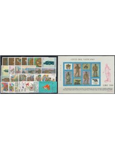 VATICANO 1987 Annata Completa 26v + 1 BF MNH**