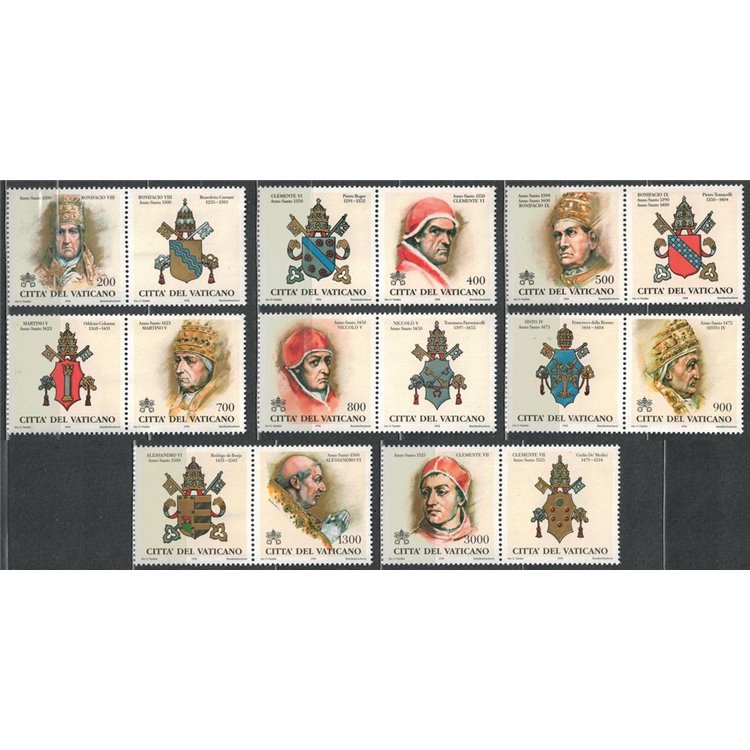 VATICAN 1998 The Popes and the Holy Years 8v MNH**