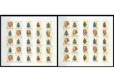VATICAN 1999 The Popes and the Holy Years 8 m/s MNH**