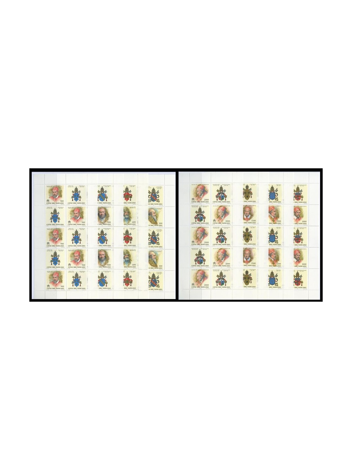 VATICAN 1999 The Popes and the Holy Years 8 m/s MNH**