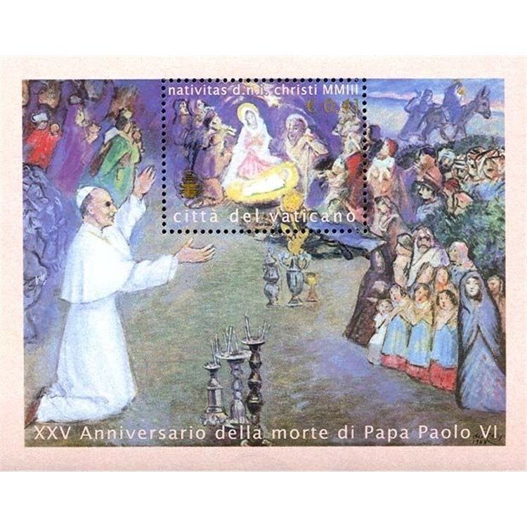 VATICAN 2003 Christmas s/s MNH**