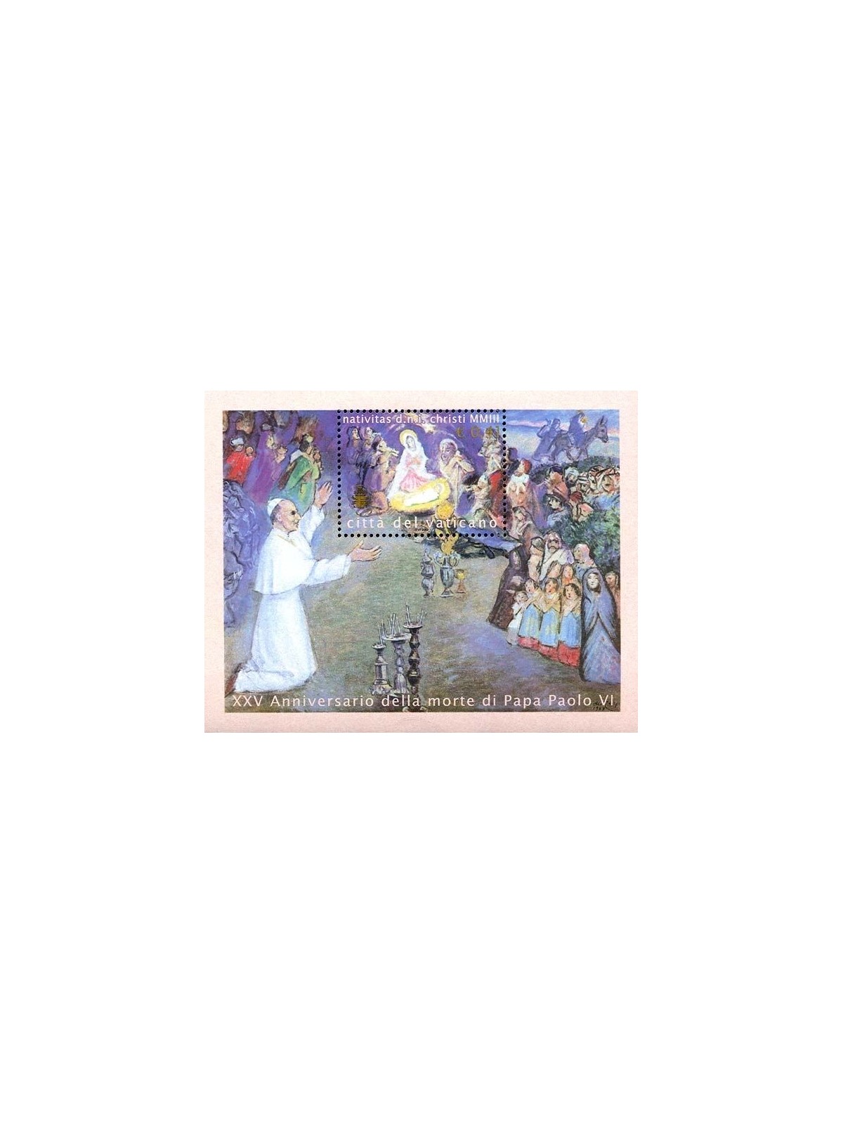 VATICAN 2003 Christmas s/s MNH**