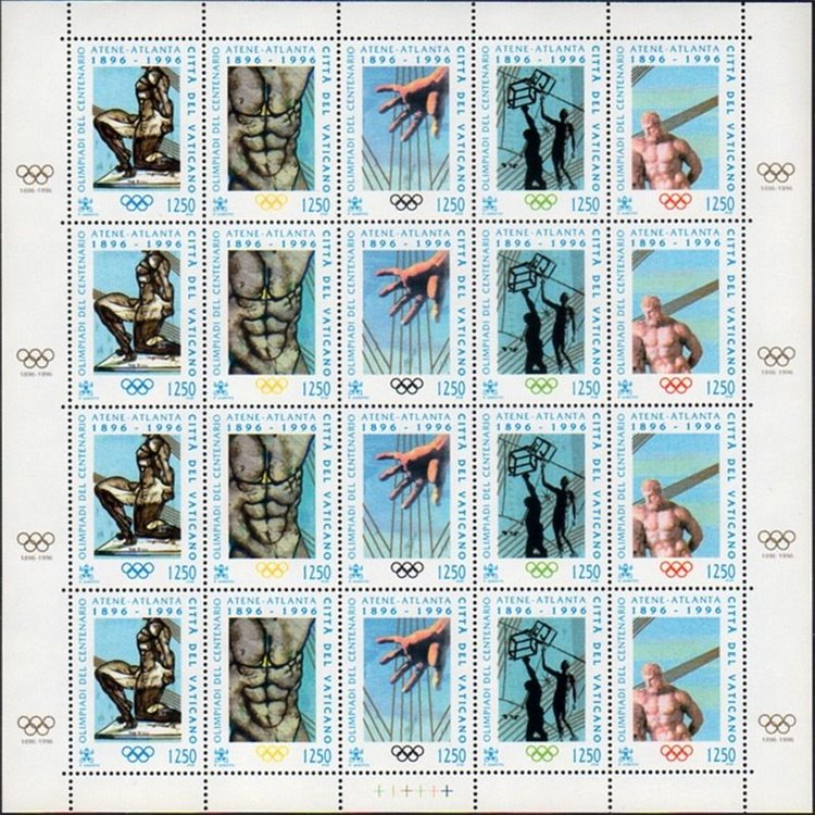 VATICAN 1996 Atlanta Olympic Games m/s MNH**