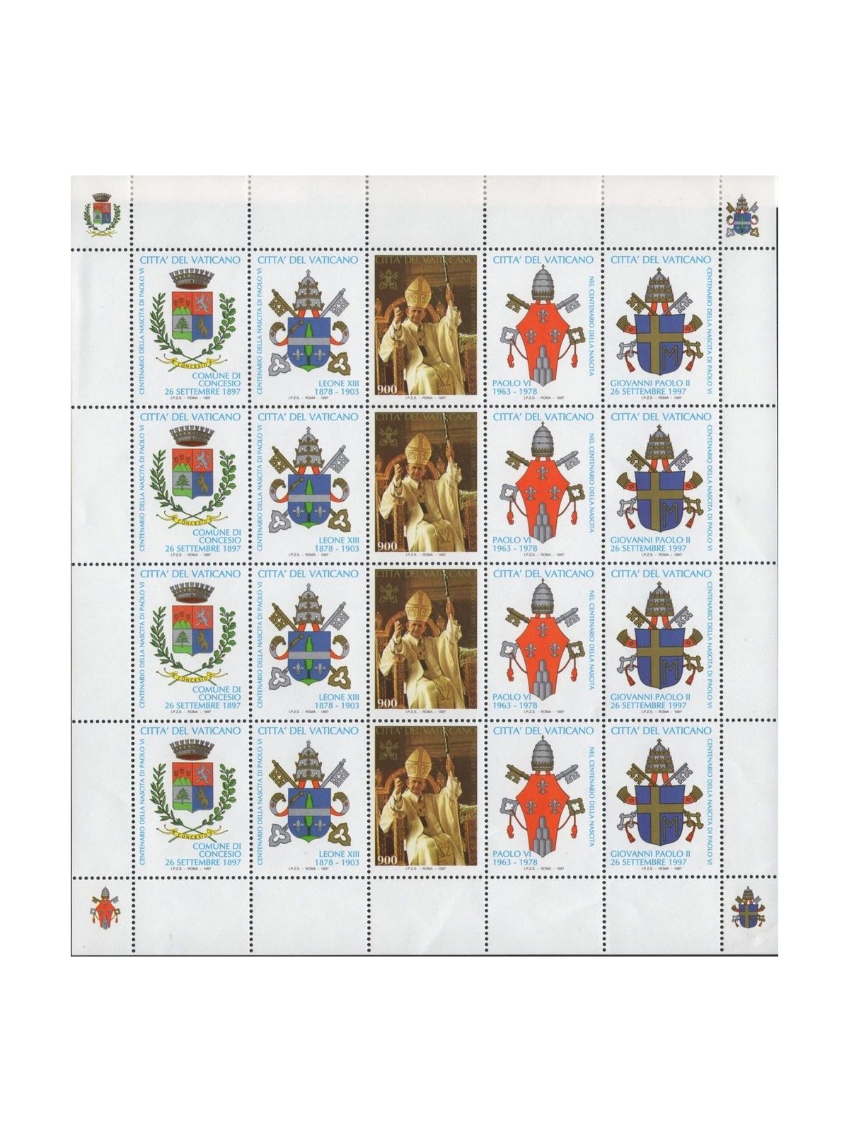 VATICANO 1997 Papa Paolo VI MF MNH**