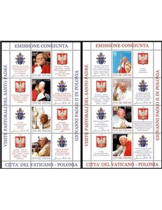 VATICAN 2004 Pastoral Visits to Poland 2 s/s MNH**