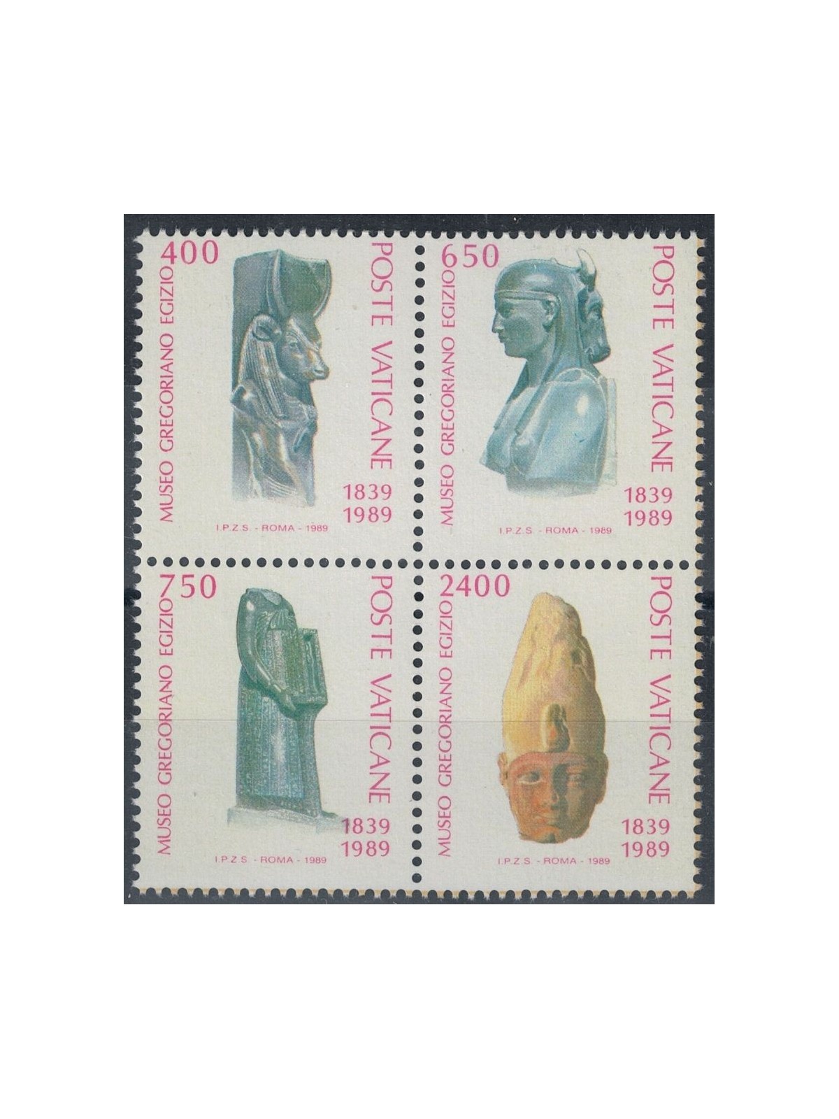 VATICANO 1989 Museo gregoriano-egizio 4v MNH**