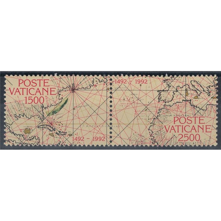 VATICAN 1992 Evangelization and discovery of America 2v MNH**