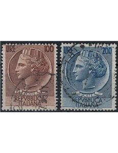 ITALIA 1954 Siracusana 2v us