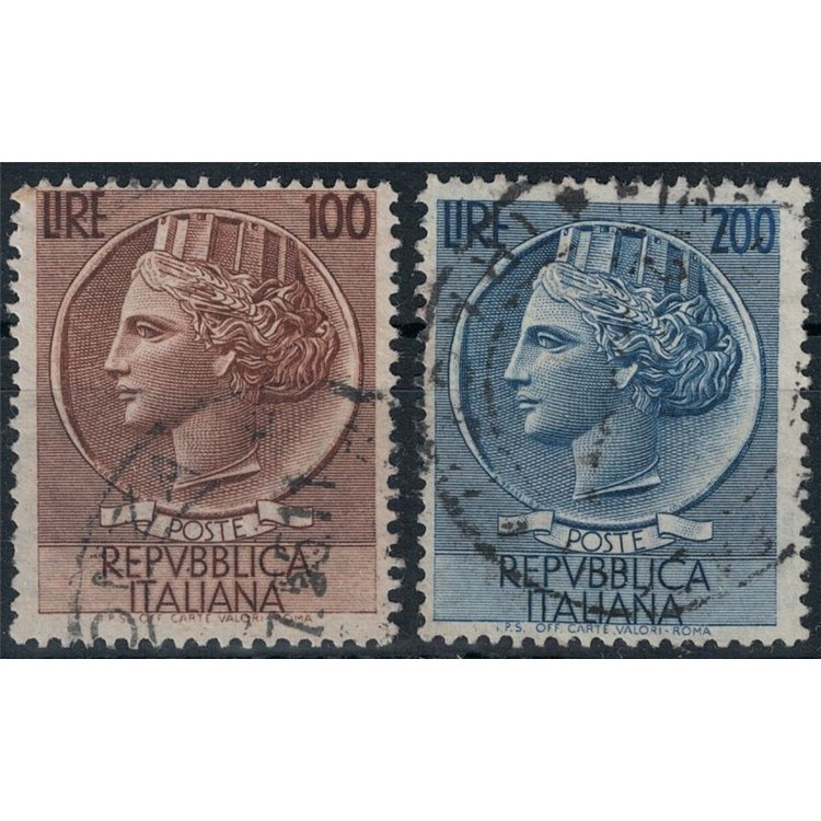 ITALY 1954 Siracusana 2v us