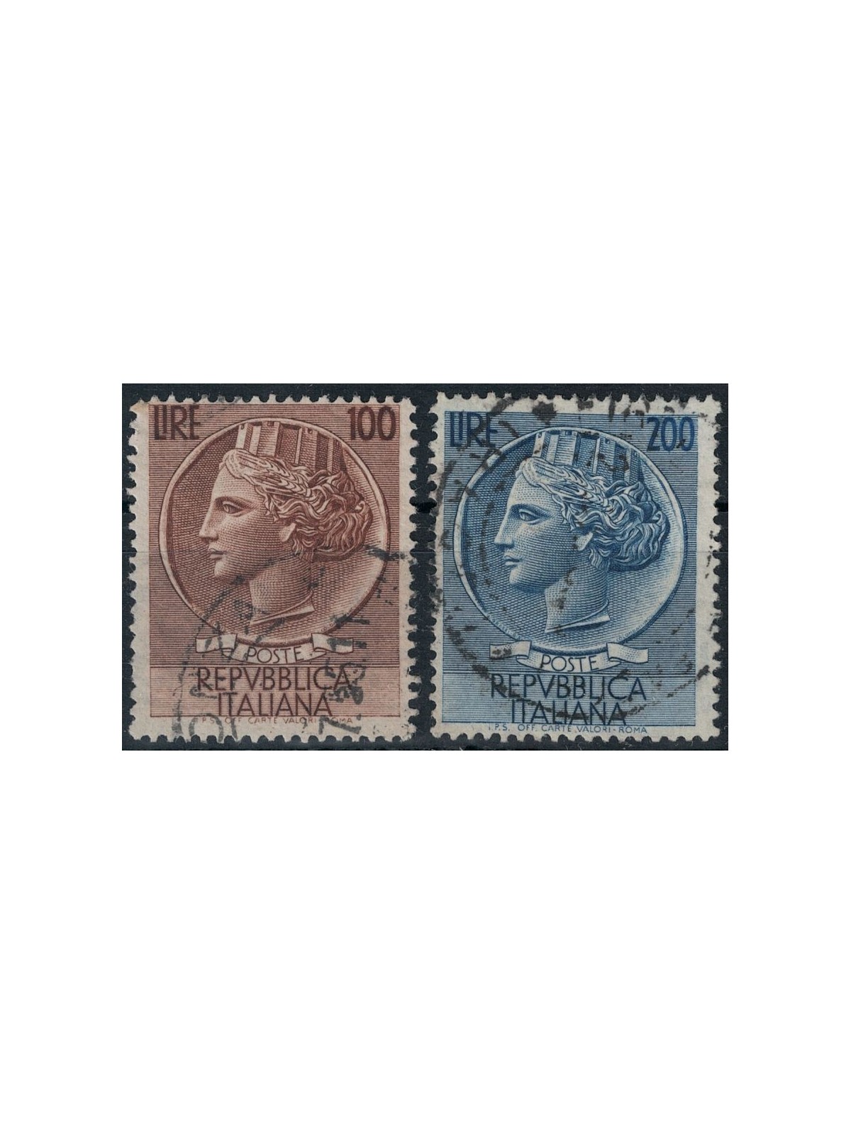 ITALIA 1954 Siracusana 2v us