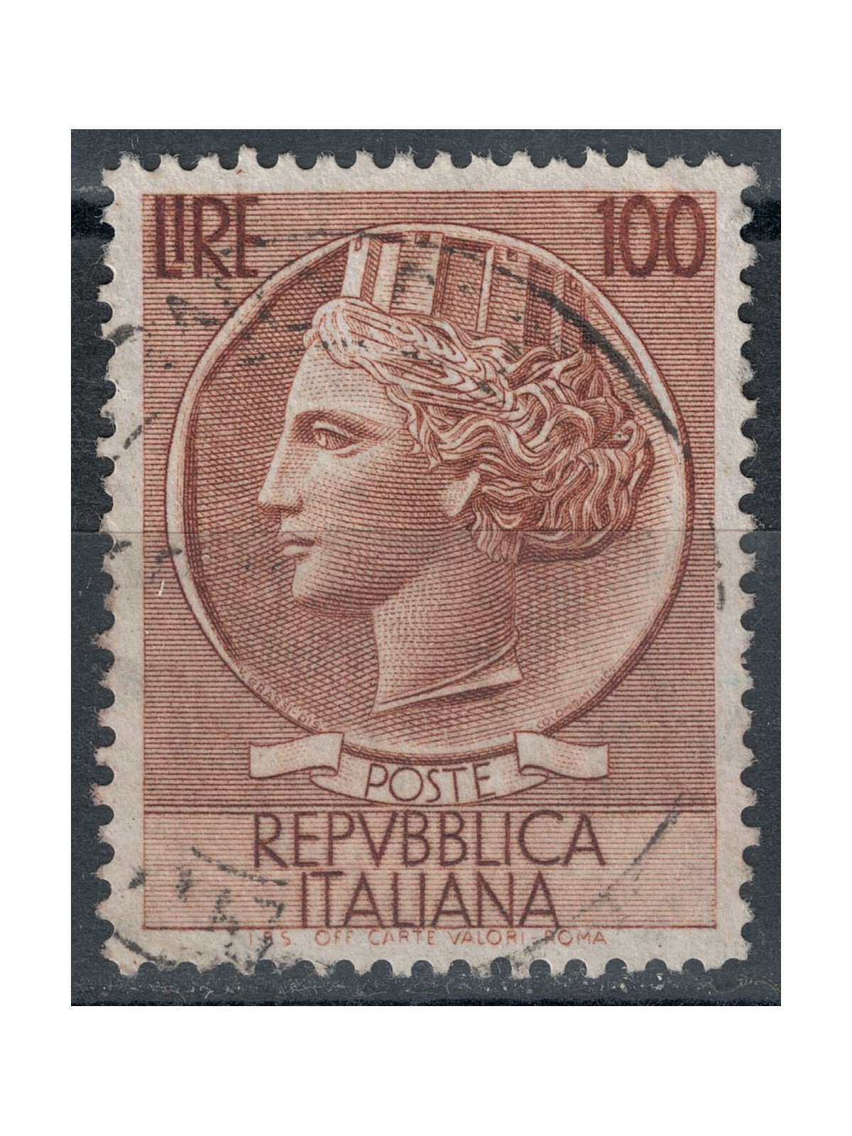 ITALY 1955 Siracusana £100 us