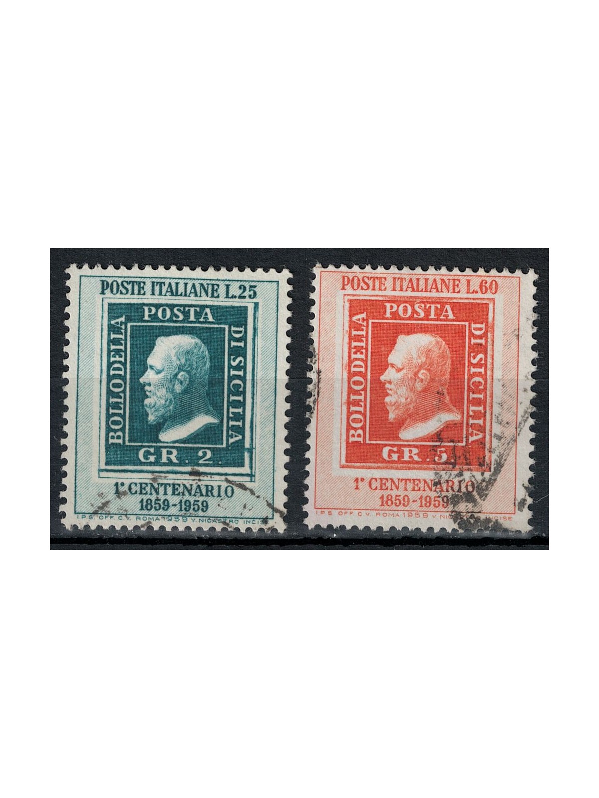 ITALY 1959 Kingdom of Sicily 2v us