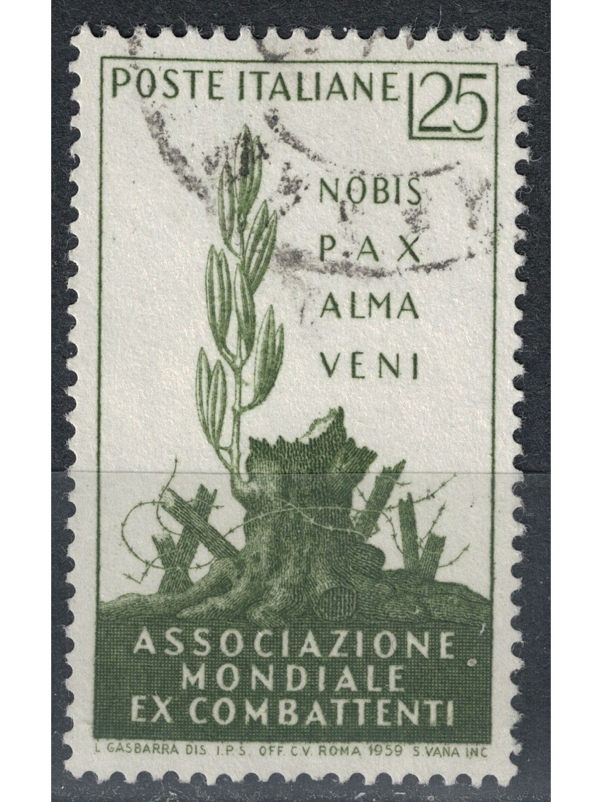 ITALY 1959 World Association of US Ex-Combatants