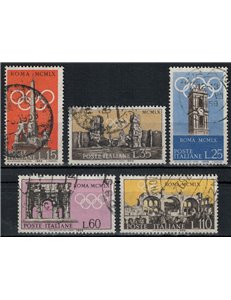 ITALY 1959 Pre-Olympic, Rome Olympics 5v us