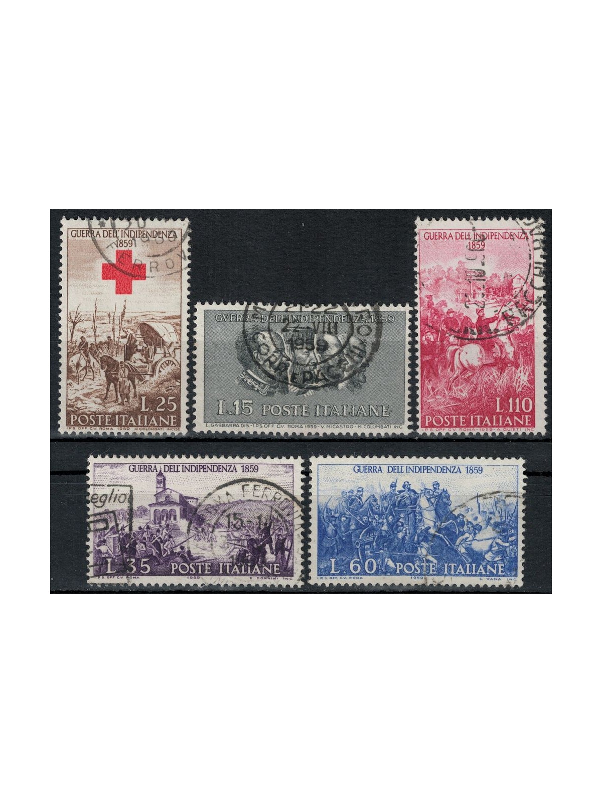 ITALY 1959 War of Independence 5v us