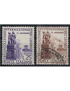 ITALY 1959 Organization of Labor 2v us