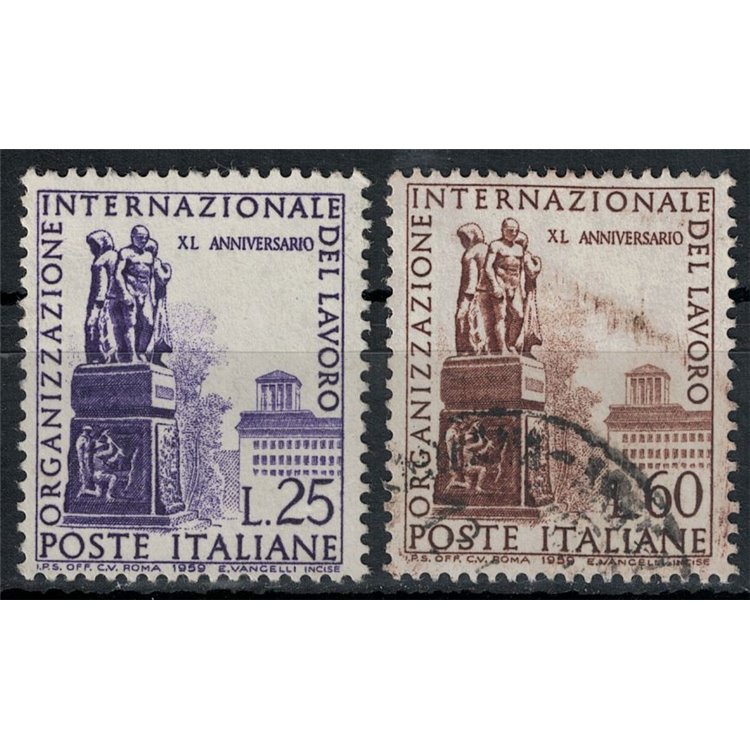 ITALY 1959 Organization of Labor 2v us