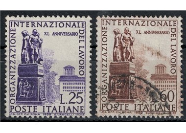 ITALY 1959 Organization of Labor 2v us