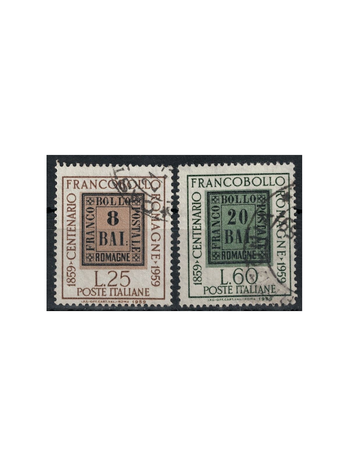 ITALY 1959 Stamps of Romagna 2v us