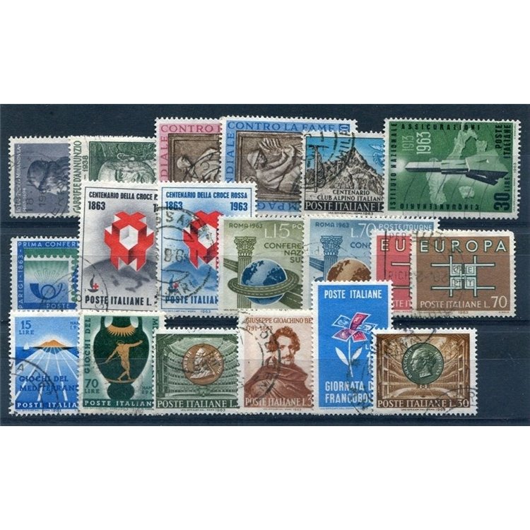ITALY 1963 Complete Year 19v us