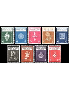 SMOM 1966 Ordinary series 9v MNH**