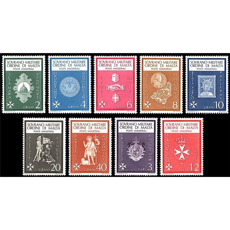 SMOM 1966 Ordinary series 9v MNH**