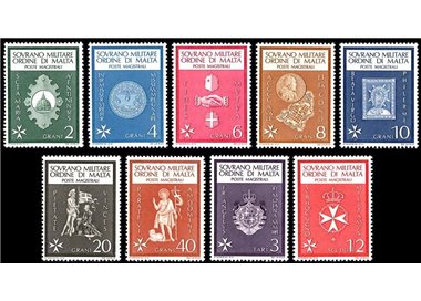 SMOM 1966 Ordinary series 9v MNH**