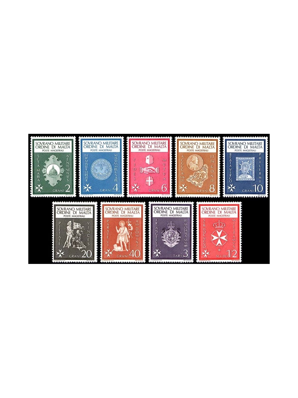 SMOM 1966 Ordinary series 9v MNH**
