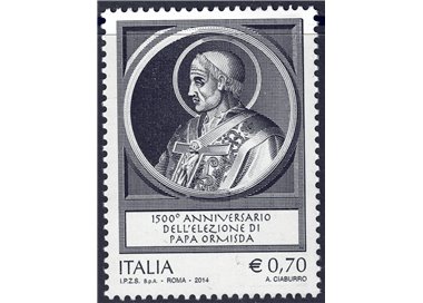 ITALIA 2014 Papa Ormisda MNH**