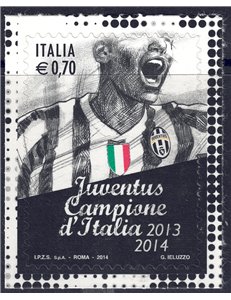 ITALY 2014 Juventus champion of Italy MNH**