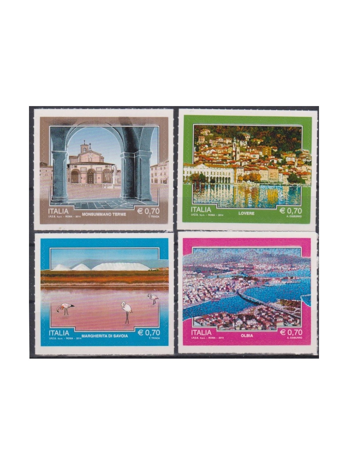 ITALY 2014 Tourism 4v MNH**