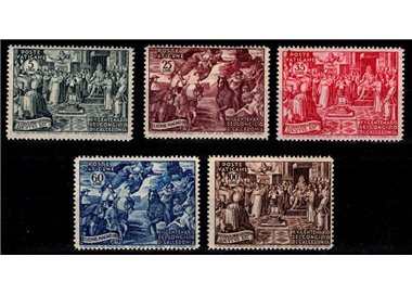 VATICAN 1951 Council of Chalcedon 5v MNH**