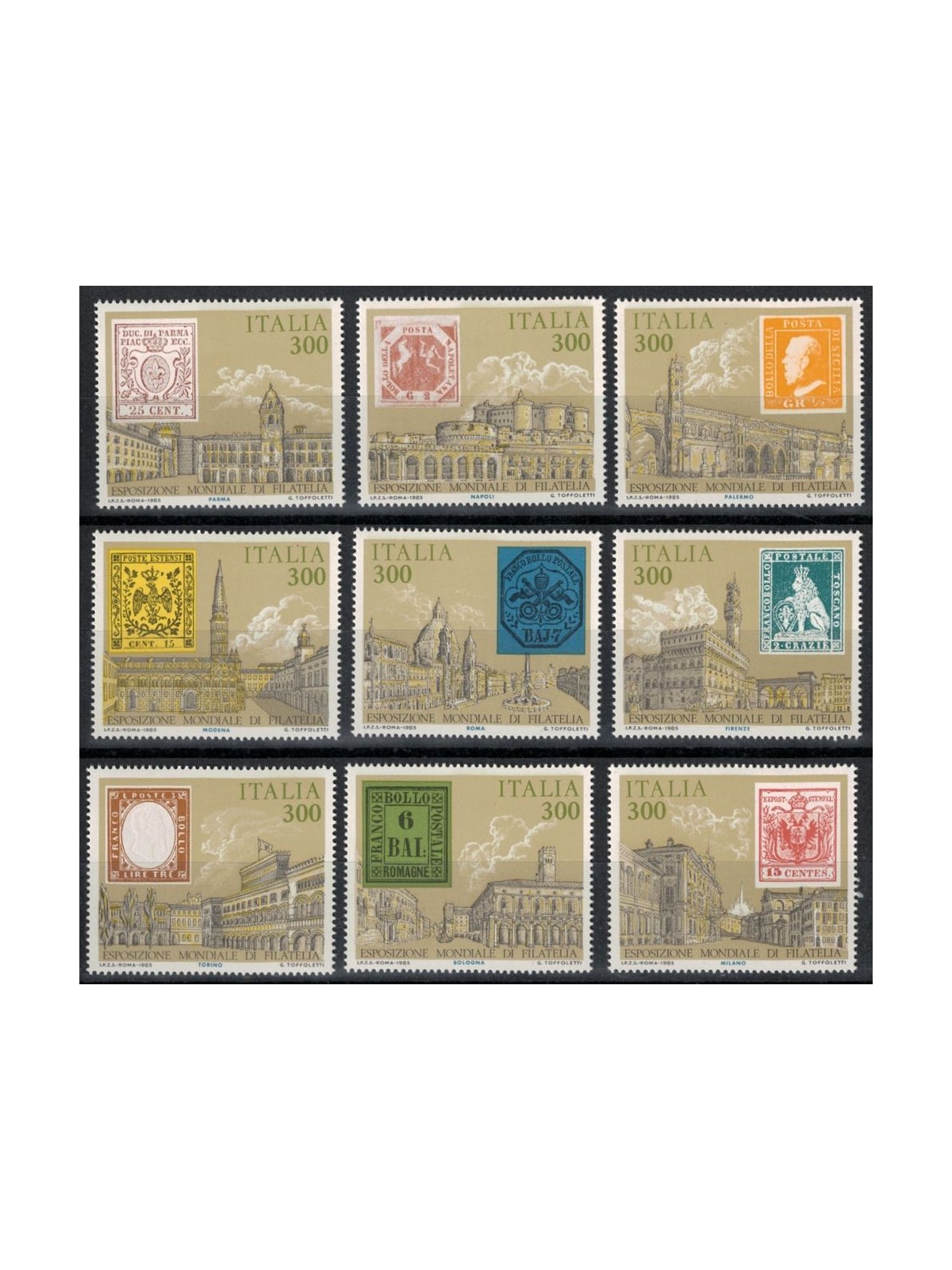 ITALIA 1985 Antichi Stati 9v MNH**