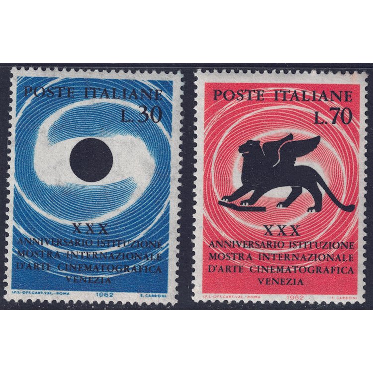 ITALY 1962 Venice Film Festival 2v MNH**