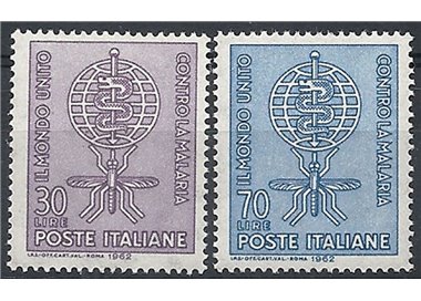 ITALIA 1962 Campagna contro la malaria 2v MNH**