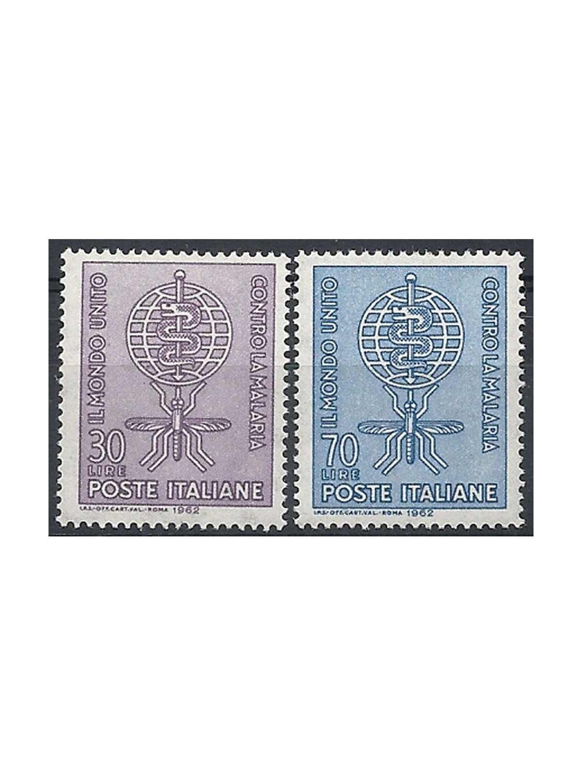 ITALY 1962 Campaign against malaria 2v MNH**