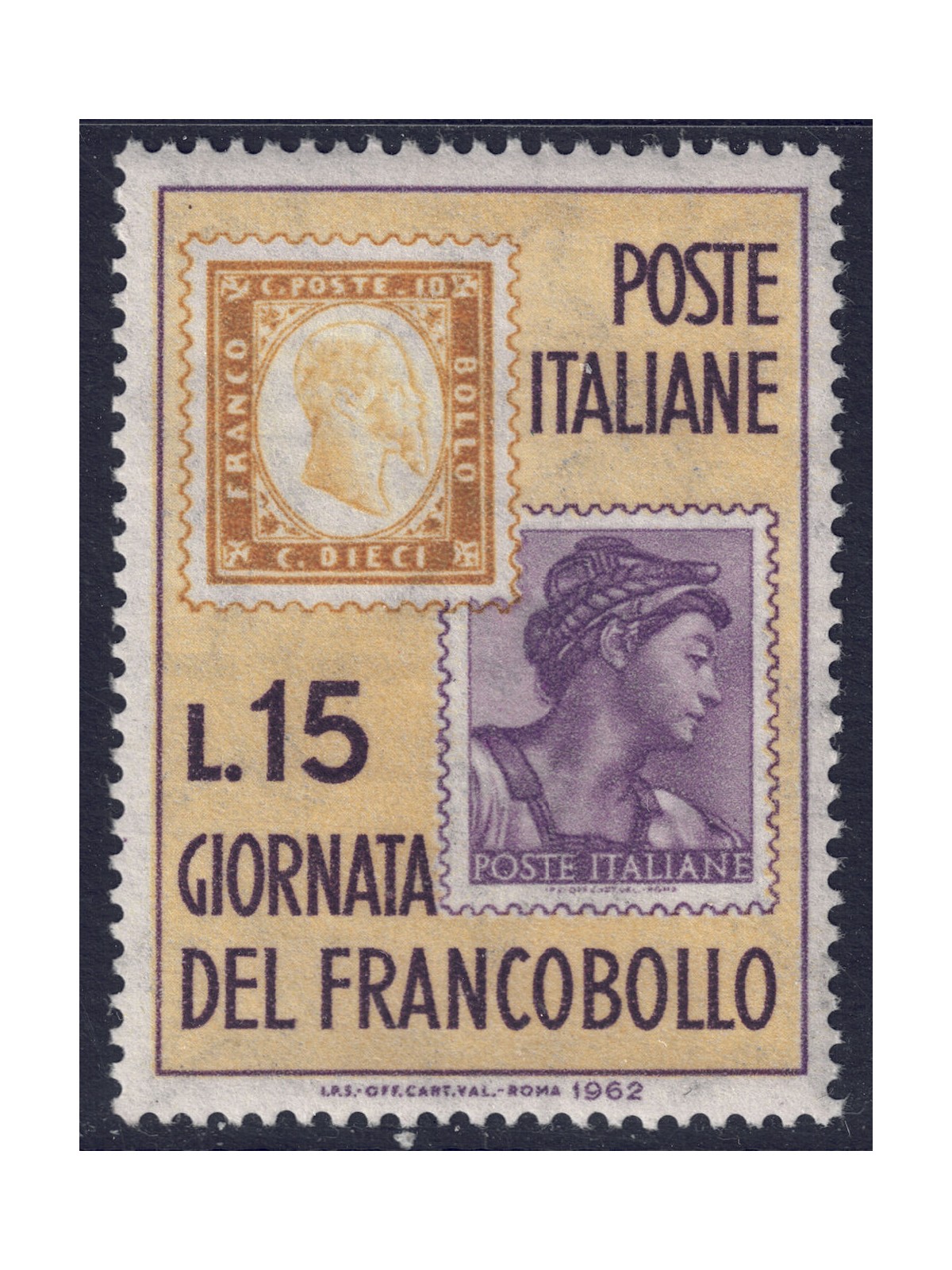 ITALY 1962 Stamp Day MNH**