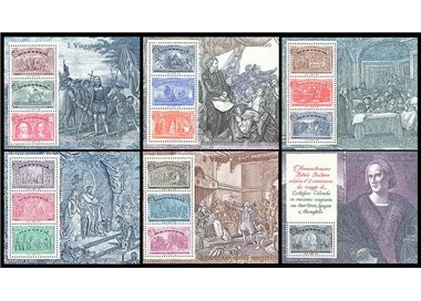 ITALIA 1992 I viaggi di Colombo 6 BF MNH**