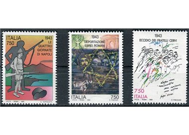 ITALY 1993 Events of the Second World War 3v MNH**