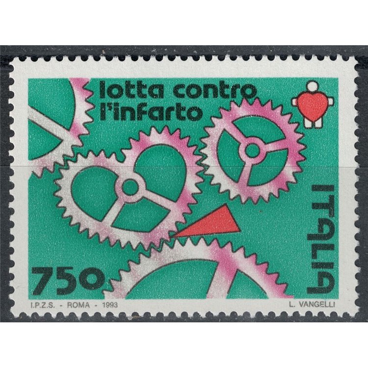 ITALY 1993 Fight against heart attack MNH**