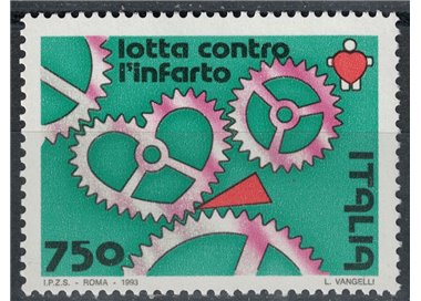 ITALIA 1993 Lotta contro l'infarto MNH**