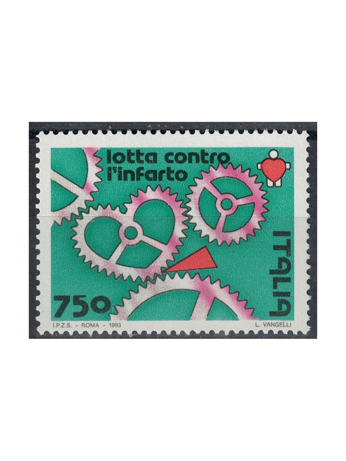 ITALY 1993 Fight against heart attack MNH**